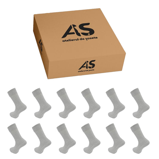 Cutia de Sosete Groase, pentru Femei "Lână & Bumbac " - 12 perechi