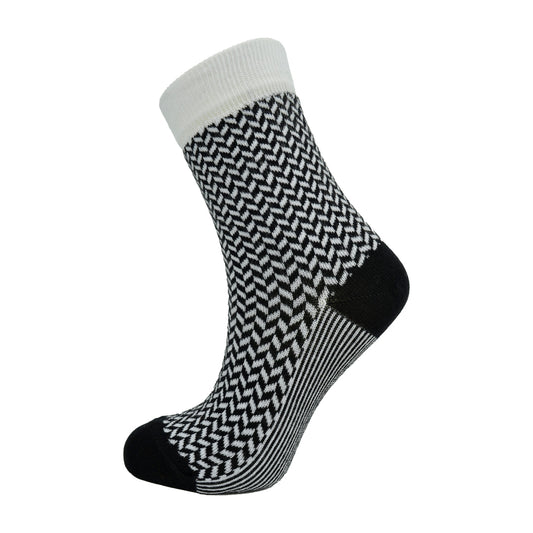 Cutia de Șosete din bumbac, 12 perechi pentru Dama „Model Jacard ”