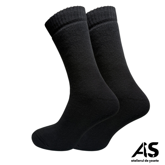 Cutie Șosete Groase Bărbați Flauș Total din Bumbac – 10 Perechi