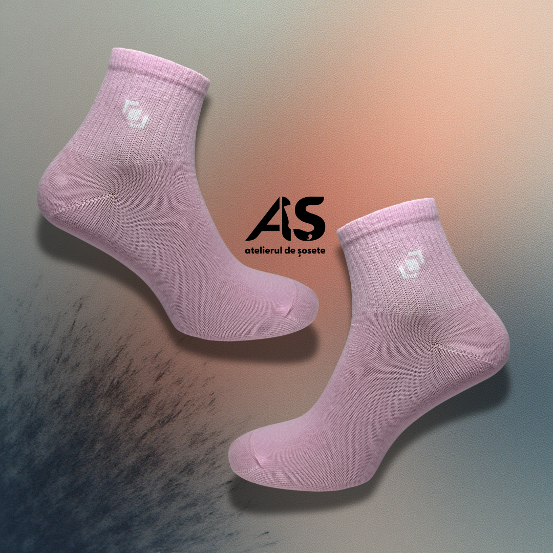 Cutie Șosete Damă Semi-Scurte cu Detaliu Elastic – 10 Perechi | Bumbac