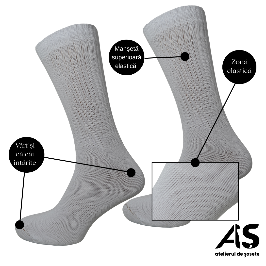 Cutie Șosete Sport Bărbați Lungi din Bumbac – 10 Perechi | Confort & Susținere