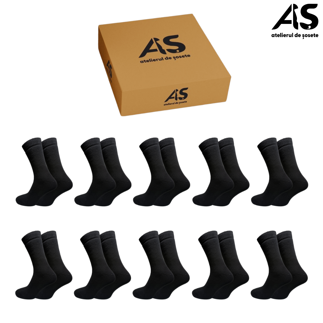 Cutia de Șosete Groase, pentru Bărbați, Model "Flauș Total" - 10 perechi