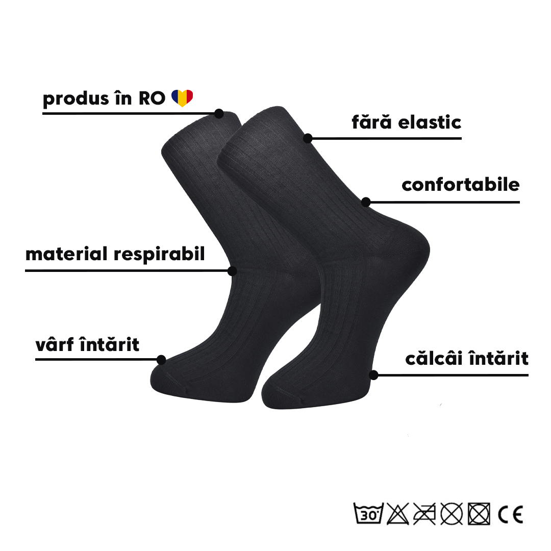 Cutia De Șosete Din Bumbac 100% , 15 Perechi Pentru Bărbați „Model Medicinale",Fără Elastic-Multicolor