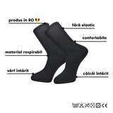 Cutia De Șosete Din Bumbac 100% , 15 Perechi Pentru Bărbați „Model Medicinale",Fără Elastic-Multicolor