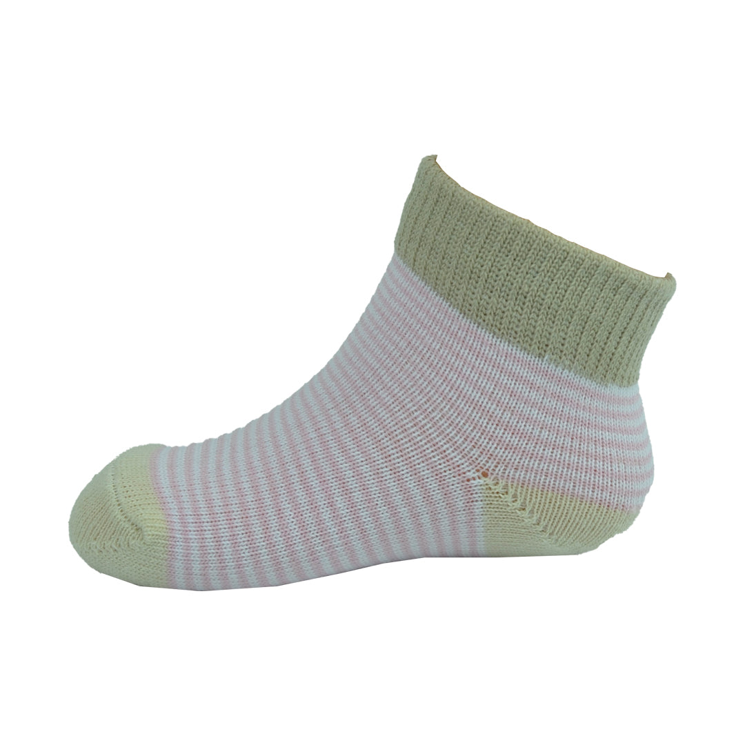 Cutia de Șosete din bumbac, 18 perechi pentru Copii Nounascuti „Model Scurt ”-Multicolor