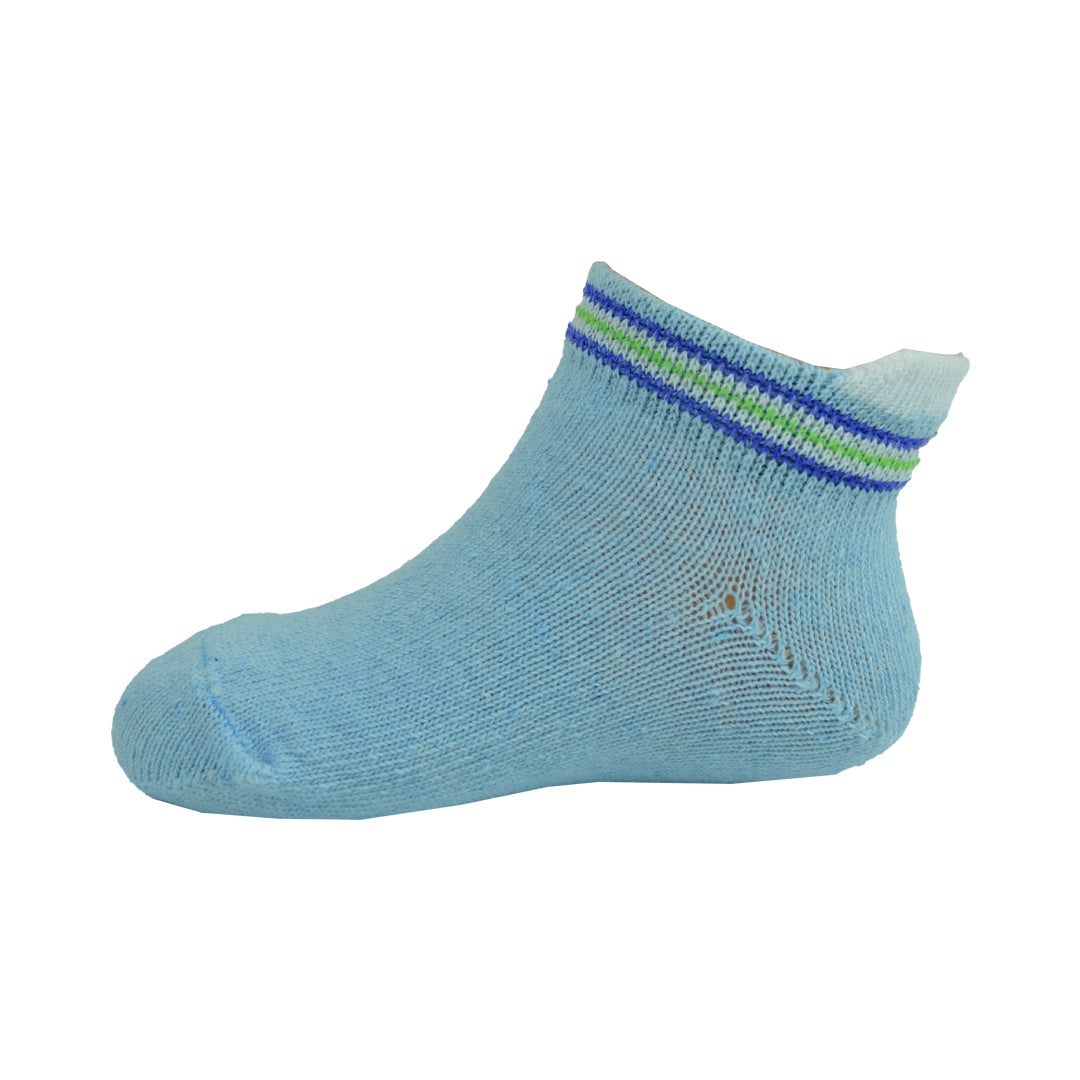 Cutia de Șosete din bumbac, 18 perechi pentru Copii Nounascuti „Model Scurt ”-Multicolor