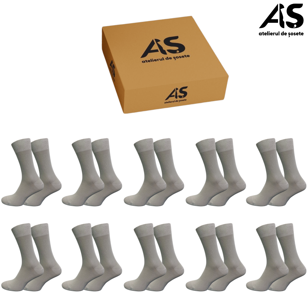 Șosete Bărbați EXTRA FINE din Bumbac – Set 10 Perechi