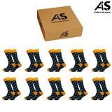 Șosete Bărbați Design Extravagant din Bumbac – 10 Perechi