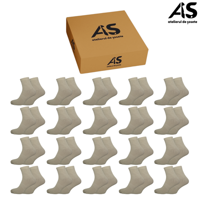 Cutie Șosete Bărbați Semi-Scurte Sport din Bumbac Pieptănat – 20 Perechi