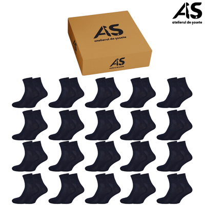 Cutie Șosete Bărbați Semi-Scurte Sport din Bumbac Pieptănat – 20 Perechi