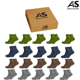 Cutie cu șosete damă Relax scurte din bumbac – fără elastic, multicolor, 20 perechi