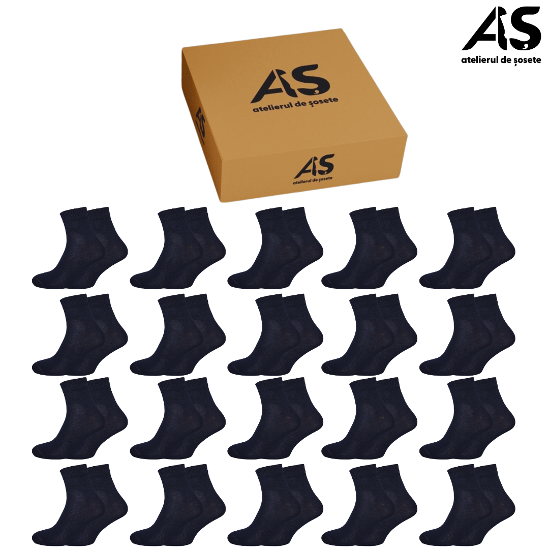 Cutie Șosete Damă Semi-Scurte Sport din Bumbac – 20 Perechi | Confort & Susținere