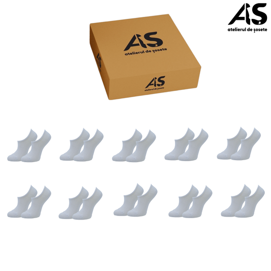 Cutie Șosete Damă Invizibile din Bumbac – 10 Perechi | Confort Zilnic