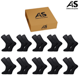 Cutie Șosete Medicinale Bărbați 100% Bumbac – Fără Elastic, 10 Perechi