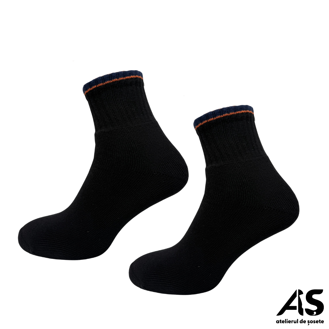 Cutia de Șosete Groase, pentru Bărbați, Model "Flauș Total  SEMI - SCURTE" - 10 perechi