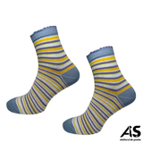 Cutie cu Șosete Damă – 15 Perechi cu Dungi | Bumbac Confortabil