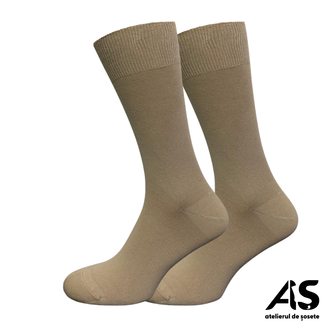 Cutie Șosete Bărbați EXTRA FINE din Bumbac – Multicolor Deschis, 15 Perechi