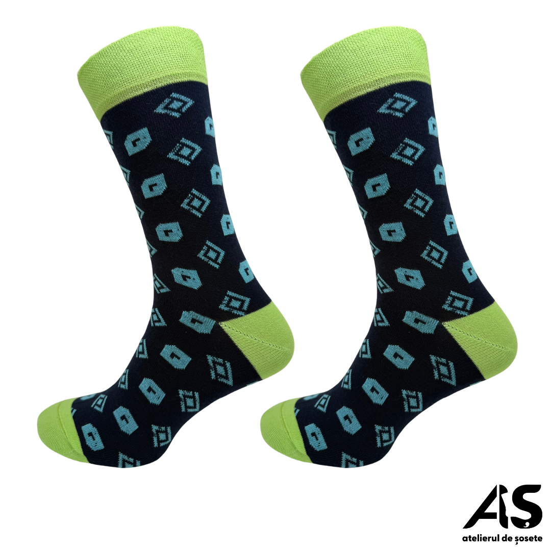 Șosete Bărbați cu Design Extravagant – Cutie 10 Perechi din Bumbac