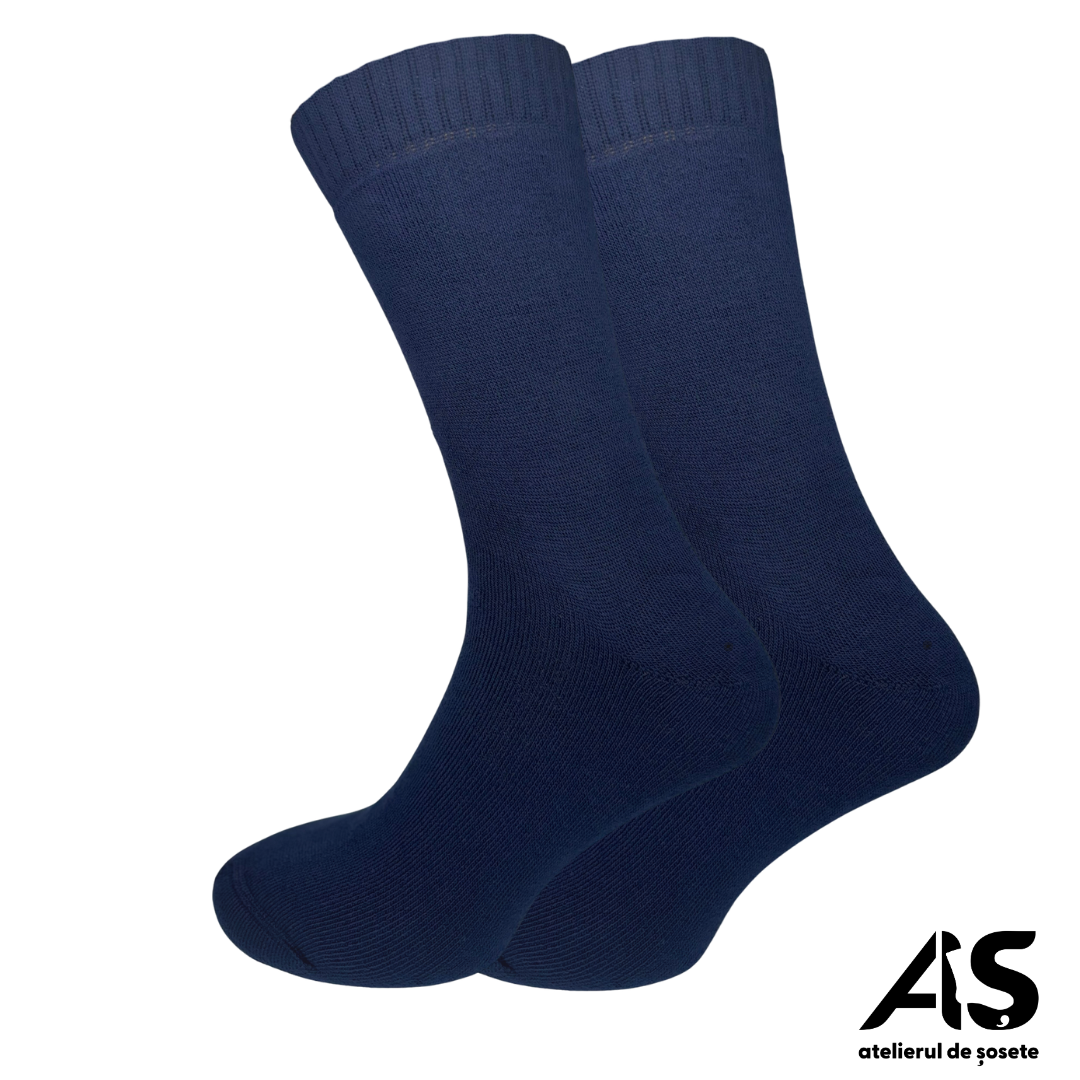 Cutie Șosete Groase Bărbați Flauș Total din Bumbac – 10 Perechi