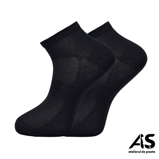 Cutie Șosete Bărbați Semi-Scurte Plasă Sport din Bumbac Pieptănat – 20 Perechi