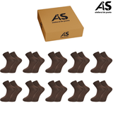 Cutie Șosete Bărbați Relax Scurte Fără Elastic din Bumbac Pieptănat – 10 Perechi