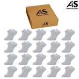 Cutie Șosete Bărbați Semi-Scurte Plasă Sport din Bumbac Pieptănat – 20 Perechi