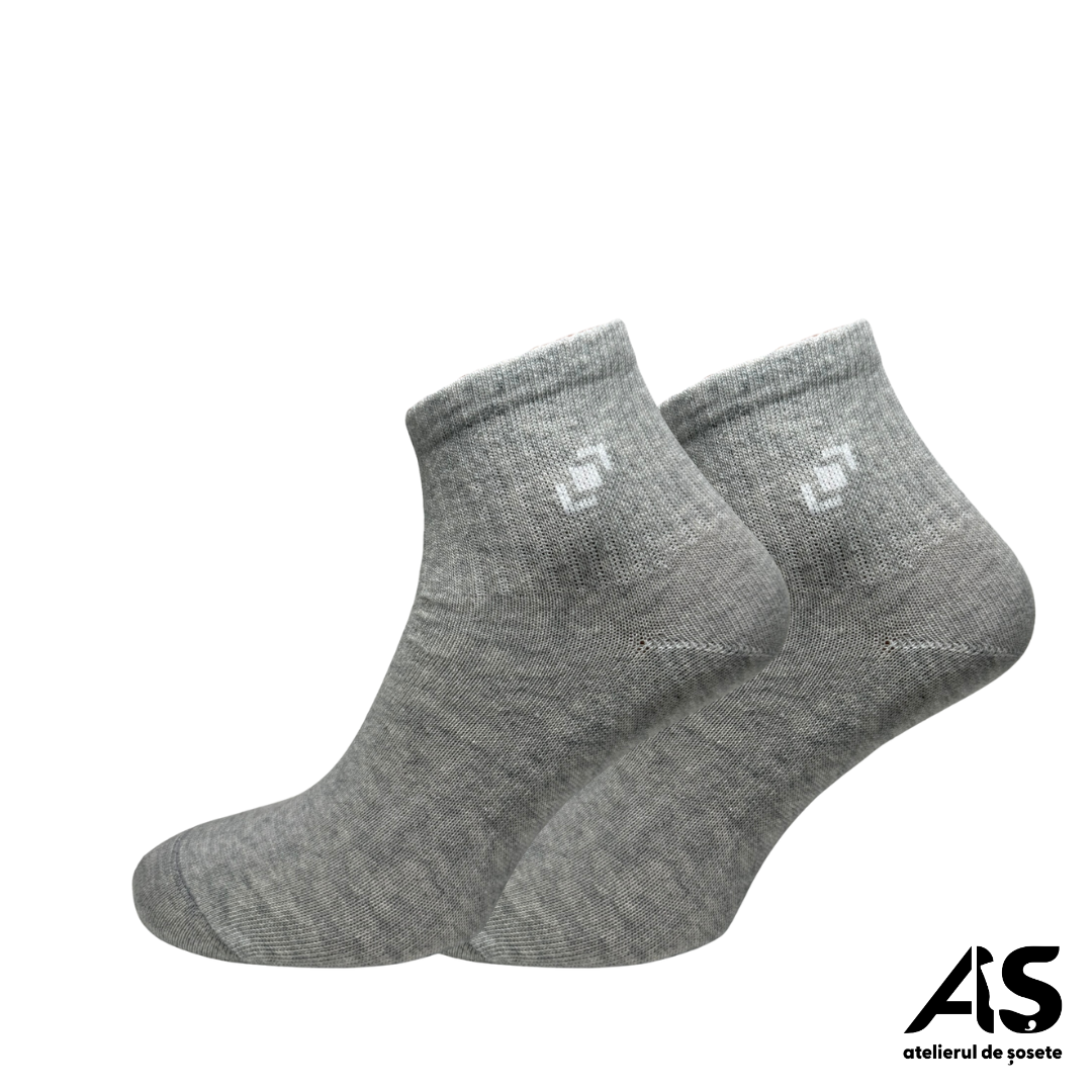 Cutie Șosete Damă Semi-Scurte cu Detaliu Elastic – 10 Perechi | Bumbac