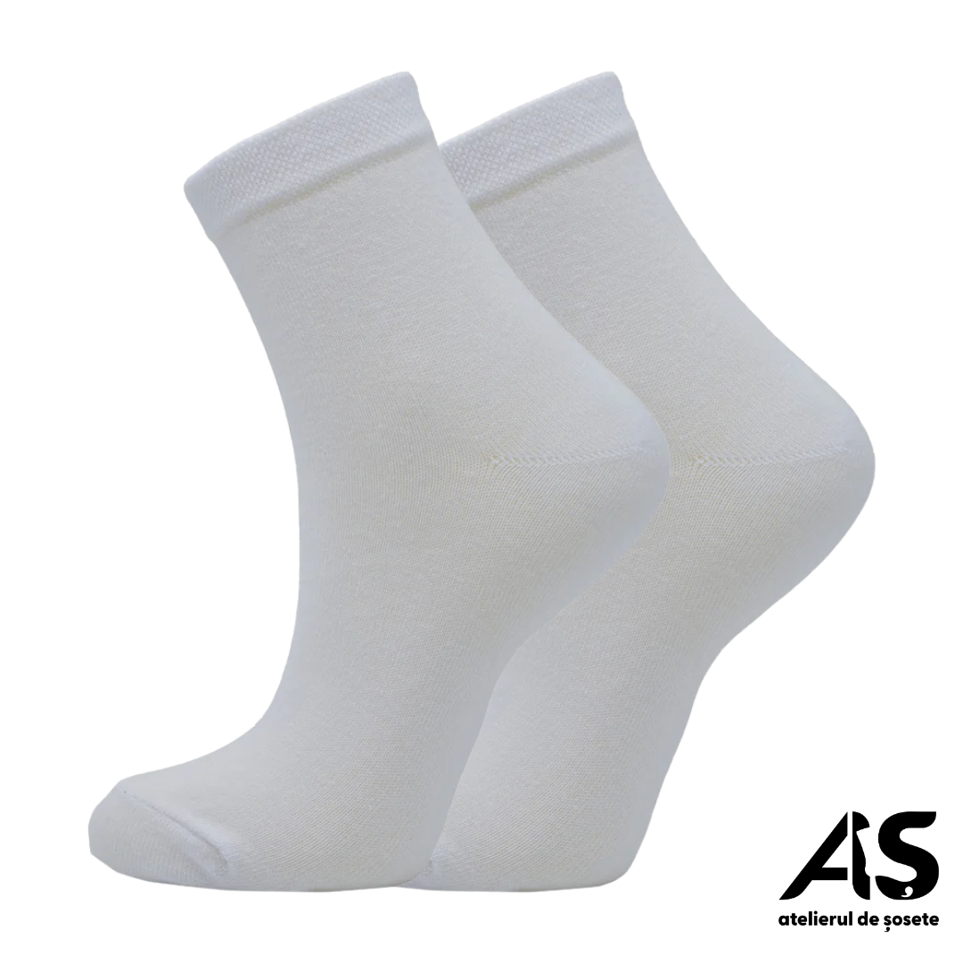 Cutie Șosete Damă Clasice Lungi din Bumbac Pieptănat – 10 Perechi