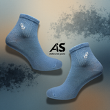 Cutie Șosete Damă Semi-Scurte cu Detaliu Elastic – 10 Perechi | Bumbac