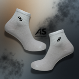 Cutie Șosete Damă Semi-Scurte cu Detaliu Elastic – 10 Perechi | Bumbac