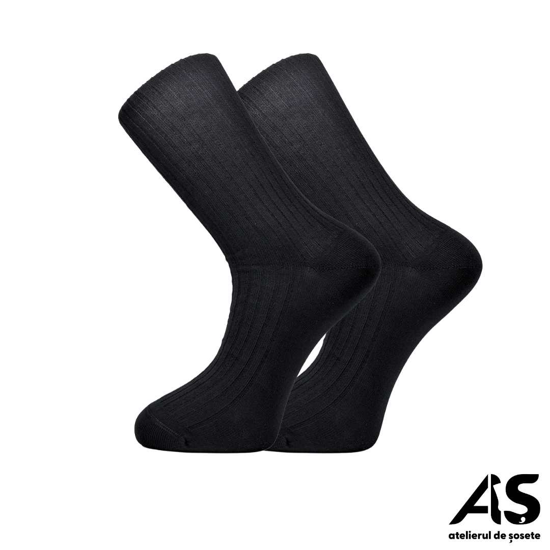 Cutie Șosete Medicinale Damă 100% Bumbac – Fără Elastic, Multicolor (Negru, Bej, Alb), 15 Perechi