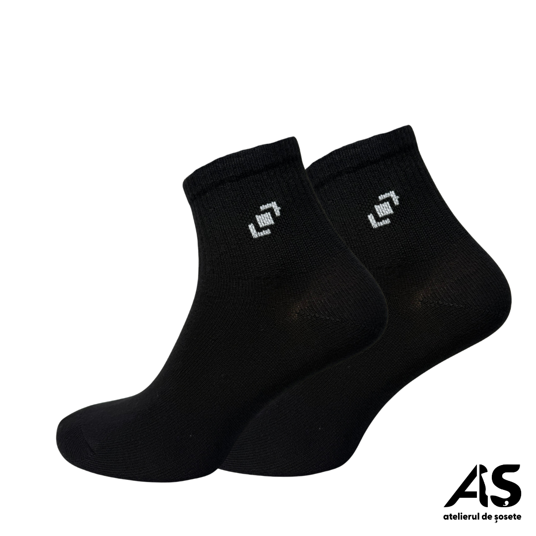 Cutie Șosete Damă Semi-Scurte cu Detaliu Elastic – 10 Perechi | Bumbac