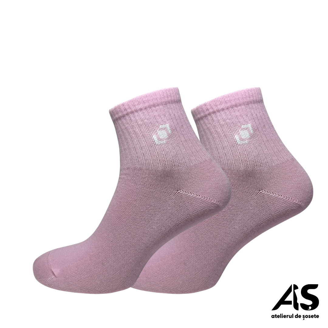 Cutie Șosete Damă Semi-Scurte cu Detaliu Elastic – 10 Perechi | Bumbac