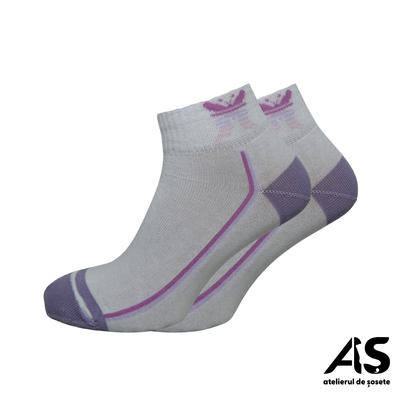 Șosete Damă Scurte cu Fluture din Bumbac Pieptănat – Set de 15 Perechi