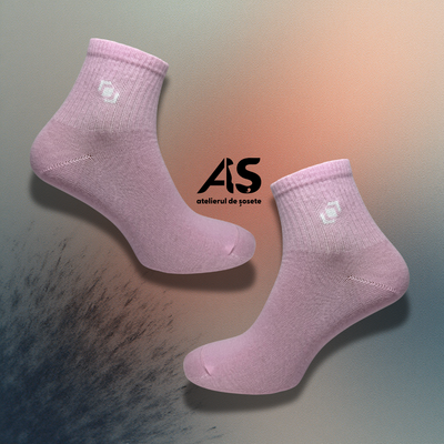 Cutie Șosete Damă Semi-Scurte cu Detaliu Elastic – 10 Perechi | Bumbac