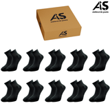 Cutie Șosete Bărbați Sport Semi-Scurte cu Talpă Flaușată din Bumbac Pieptănat – 10 Perechi