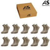 Cutie Șosete Bărbați Sport Semi-Scurte cu Talpă Flaușată din Bumbac Pieptănat – 10 Perechi